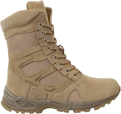 Vista 2 de Rothco Bota con cremallera lateral Desert TAN de entrada forzada8