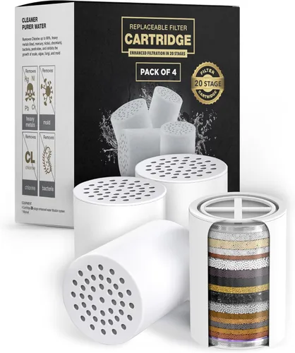 Vista 12 de AquaHomeGroup Cartucho de filtro premium de repuesto de 20 etapas (sin carcasa), compatible con cualquier filtro de ducha de diseño similar de 15