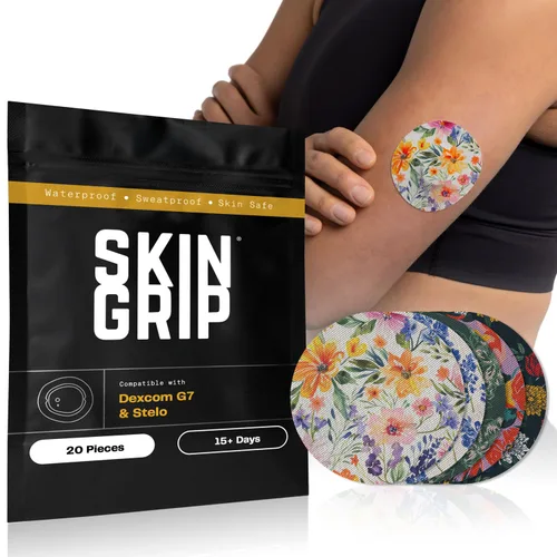 Vista 16 de Skin Grip Parches adhesivos compatibles con sensores Dexcom G7 y Stelo CGM Estampados de animales - Paquete de 10