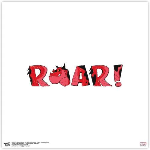Vista 9 de Trends International Gallery Pops Marvel Moon Girl and Devil Dinosaur - Arte de pared con rugido de dinosaurio diablo, versión enmarcada negra, 12 x