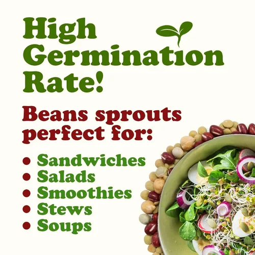 Vista 6 de Food to Live Mezcla orgánica crujiente de granos germinantes, 8 onzas sin OMG, Kosher, no irradiados, veganos, crudos, secos, a granel, guisantes