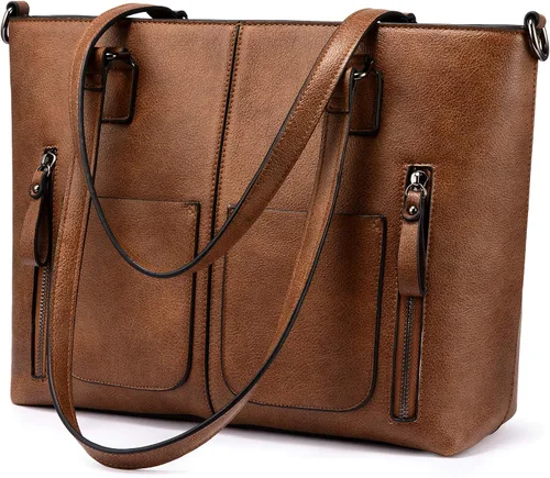 Vista 10 de LOVEVOOK Carteras Bolso Tote para Mujer, Bolsos Grandes de Hombro, Bolsas de Trabajo de Cuero con Múltiples Bolsillos, Bolso Satchel Hobo