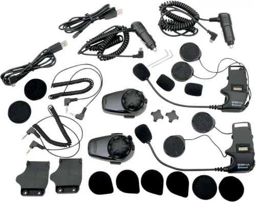 Vista 2 de Sena SMH10D-10 Auriculares/Intercomunicador para Motocicleta Sistema de Comunicación Bluetooth (Dual)
