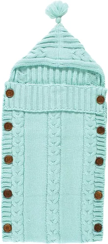 Vista 6 de Hudson Baby Unisex Baby Knitted Baby Lounge Stroller Wrap Sack, Navy, One Size (Pack of 2)