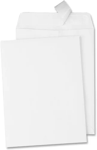 Vista 6 de Quality Park Sobres de catálogo de 6 x 9 pulgadas con cierre autoadhesivo, para envío postal, almacenamiento y organización, papel tejido blanco
