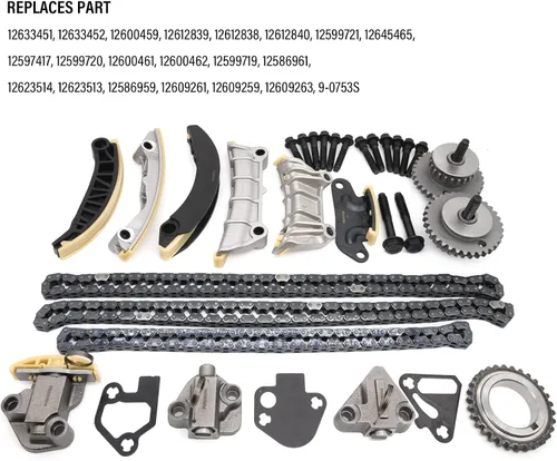 Vista 7 de 9-0753S Kit de sincronización Kit de cadena de sincronización del motor para Cadillac CTS SRX STS GMC Acadia Chevy Equinox Malibu Traverse Buick