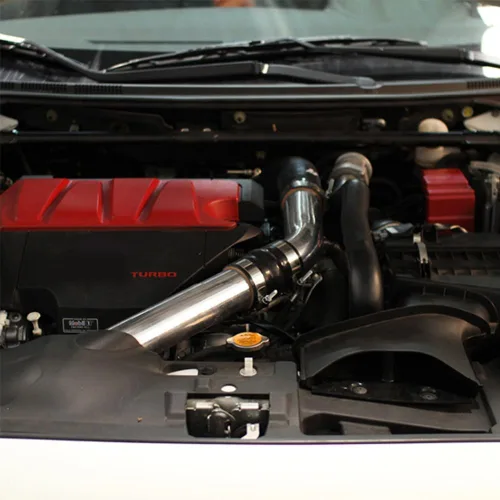 Vista 4 de Tubería de aluminio recta de 2.5 pulgadas (2.480 in) de diámetro exterior con extremos con cuentas, para intercooler e entrada, 19.7 pulgadas
