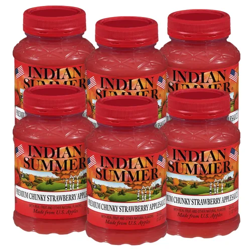 Vista 15 de Indian Summer Puré de manzana en trozos premium hecho con manzanas estadounidenses por cultivadores estadounidenses