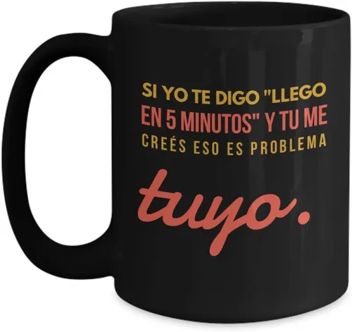 Vista 5 de Taza de Cafe Llego Vaso, taza de téa divertidas, tazas personalizadas, coffee mug inspiradoras, taza con mensajes positivos.