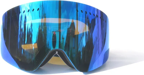 Vista 6 de CRG Sports Gafas de snowboard 100% protección UV, sin marco, gafas de esquí para hombres, mujeres y adultos