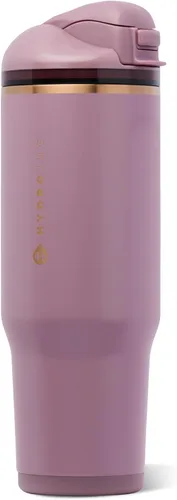 Vista 43 de HydroJug Ease2o - Botella de agua aislada de 24 onzas, tapa con popote y Duna