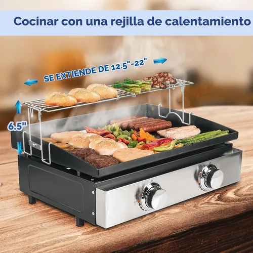 Vista 5 de Skyflame Rejilla ajustable que calienta el estante para las planchas de 17