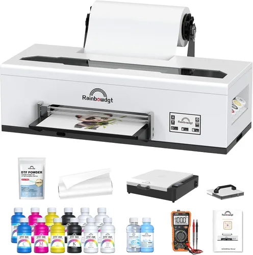 Vista 13 de RAINBOWDGT Paquete de impresora DTF A3 de 13 pulgadas R1390 con horno