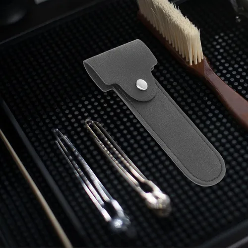 Vista 7 de Didiseaon Funda protectora manual para afeitadora de viaje, resistente piel sintética, compacta y segura
