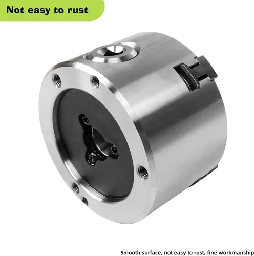 Vista 7 de RATTMMOTOR - Portabrocas de torno de 76 mm de 4 mandíbulas autocentrante de 3" K12-80mm, 6600R/Min 40N.m 10KN, Portabrocas de torno de precisión