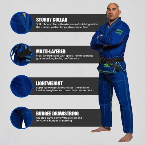 Vista 4 de Fuji Suparaito BJJ GI Uniforme de Artes Marciales