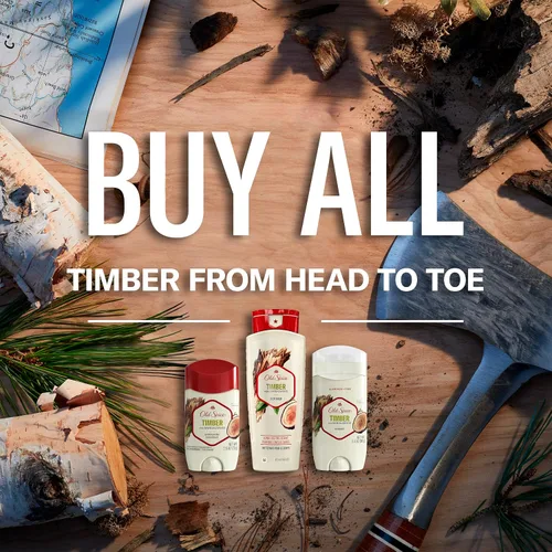 Vista 4 de Old Spice Fresher Collection Invisible Solid Desodorante para hombre, madera, 3 onzas (el paquete puede variar)