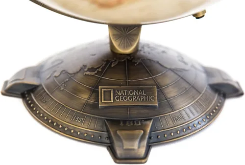 Vista 3 de Globo antiguo de National Geographic de 12 pulgadas, fabricado en los Estados Unidos