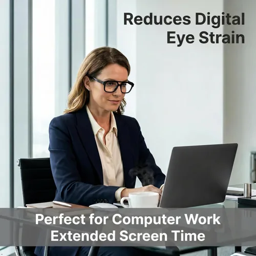 Vista 8 de Eyekepper Gafas de luz azul para hombre y mujer, paquete de 6 lentes Pilot
