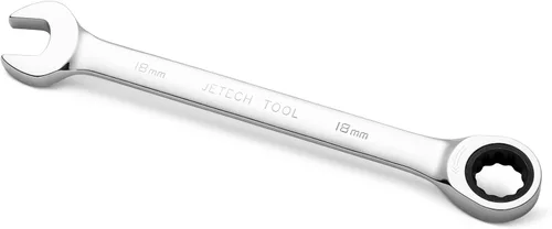 Vista 10 de Jetech - Llave combinada de trinquete de 10 mm, llave de carraca de grado industrial con trinquete de 12 puntas y 72 dientes, acero Cr-V forjado