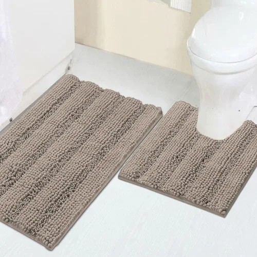Vista 81 de Turquoize Alfombra de baño de chenilla de lujo para baño, extra absorbente, alfombra de ducha de microfibra antideslizante para baño, alfombra Aqua