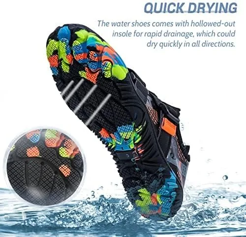 Vista 4 de Water Shoes for Women Men Quick Dry Aqua Socks Unisex Non-Slip Barefoot Shoes for Outdoor Sports Surfing, Swimming, Beach Sports, Kayaking