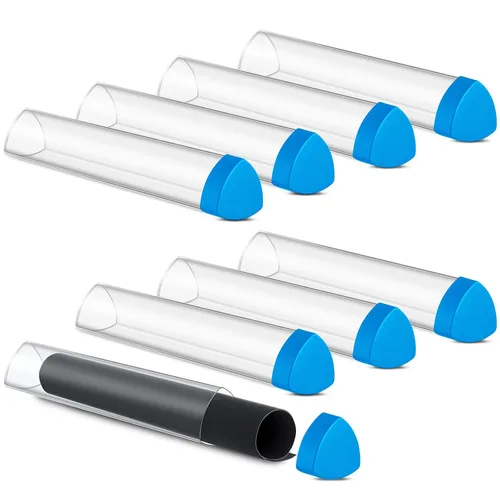 Vista 7 de Hsei Tapete de juego de prisma de juego de 8 piezas, tubo de 15 pulgadas, soporte para póster, tubo fácil de poner y quitar, para almacenamiento