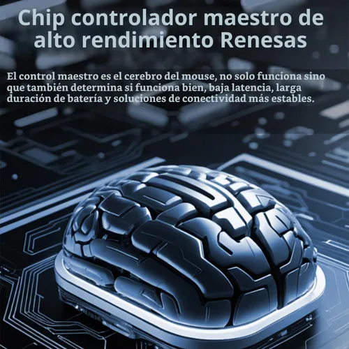 Vista 6 de MOTOSPEED X6MAX - Mouse inalámbrico para juegos, mouse de dos modos 8K/USB-C de hasta 30000DPI, sensor óptico PAW3950 ligero de 1.52 oz, 5 botones