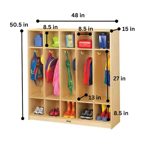 Vista 3 de Jonti-Craft Taquilla de 5 secciones