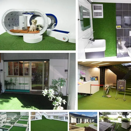 Vista 8 de GL Tapetes de Césped Artificial para Alfombra de Césped Tamaños Personalizados, Alfombra Sintética Interior Exterior Paisajismo, Césped Falso