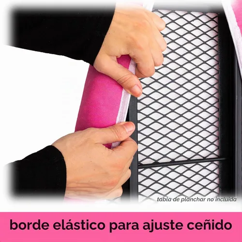 Vista 6 de oliso Funda y almohadilla para tabla de planchar - 100% algodón - Estándar Frambuesa