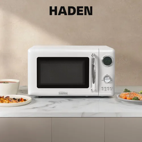 Vista 7 de Haden Horno microondas de 700 vatios y 0.7 pies cúbicos con controles digitales, descongelación e inicio instantáneo para encimera, pequeño
