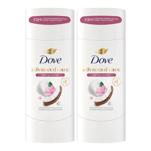 Vista 10 de Dove Advanced Care - Desodorante antitranspirante en barra Lavanda Fresca 4 unidades para ayudar a reparar la barrera de la piel, control del olor