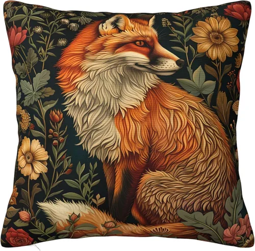 Vista 39 de Fundas de almohada William Morris diseño Strawberry Thief, fundas de almohada decorativas suaves para exteriores, fundas de almohada para decoración