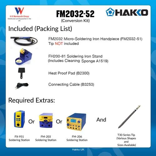 Vista 2 de Hakko Kit de soldadura micro FM2032-52
