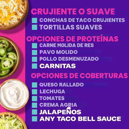 Vista 8 de Taco Bell Mezcla de condimentos para tacos, original, paquete de 1 oz