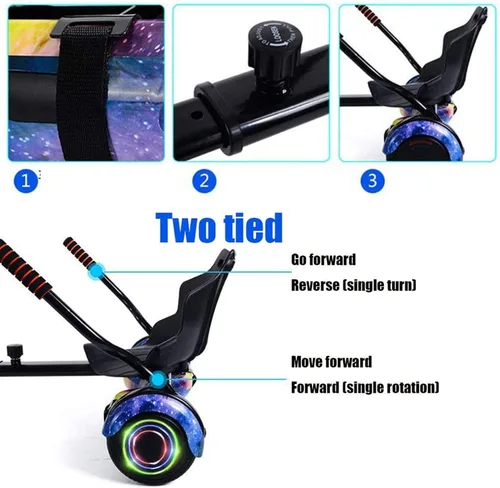 Vista 5 de TGHY Hoverboard - Accesorio para asiento sin hoverboard, apto para 6.5 pulgadas, 8 pulgadas, 10 pulgadas, todos los hoverboards autobalanceo Scooter