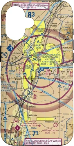 Vista 32 de Albuquerque (ABQ) Sectional Chart - Aviation Case for iPhone 17