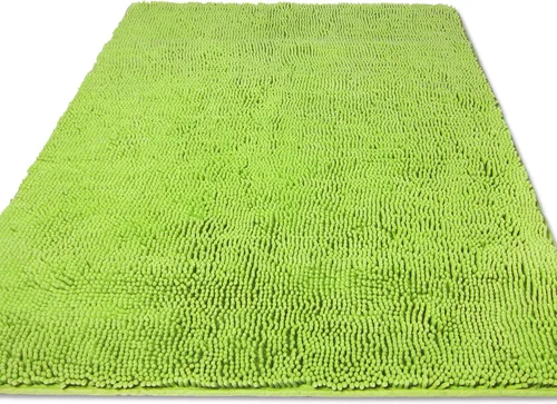 Vista 235 de Yeaban Alfombra de pasillo de baño de 24 x 72 pulgadas, antideslizante, alfombra de baño larga de felpilla gruesa, absorbente y lavable, alfombra