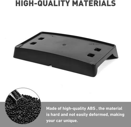 Vista 5 de Soporte de matrícula frontal Portamatrícula compatible con Jeep Wrangler JL JLU JT 2018-2024