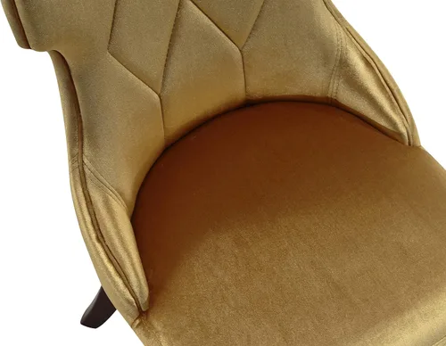 Vista 9 de Manhattan Comfort Reine MDining - Juego de 2, asientos tapizados con costuras de diamante, marco de madera de haya maciza, base de 4 patas, altura