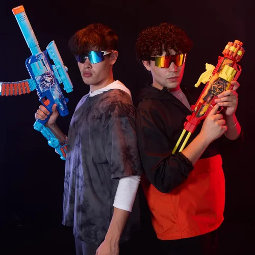 Vista 5 de Nerf Loadout FlareFusion Blaster, 3 accesorios de montaje intercambiables, 18 dardos Nerf N1, juguetes al aire libre para niños, a partir de 8 años