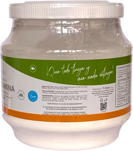 Vista 3 de Sheló NABEL Colágeno hidrolizado con glucosamina sabor a lima, 15.87 onzas