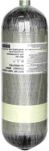 Vista 2 de Tanque de recarga PCP de 98 pies cúbicos/4500 psi, certificado DOT, sistema de aire comprimido de cilindro de fibra de carbono