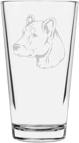Vista 263 de Podenco Canario - Vaso de pinta de 16 onzas con temática de perro personalizado