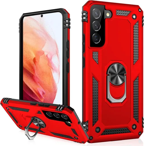 Vista 47 de IKAZZ Funda para Galaxy S21, Grado Militar Resistente a Golpes de Servicio Pesado Cubierta Protectora para Teléfono Pasa Prueba de Caída de 16 pies