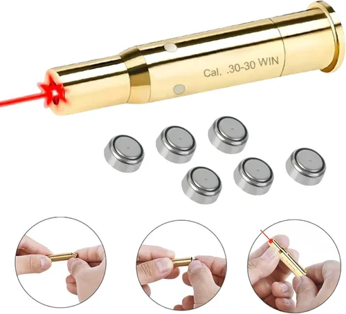 Vista 2 de GOTICAL Red Dot 30-30 Win Laser Bore Sighter Boresight Caza Herramienta 3030 Cartucho Bore Sight Láser Rojo