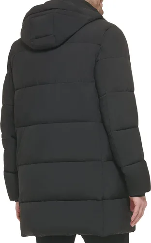 Vista 3 de Calvin Klein Chaqueta larga elástica acolchada para hombre