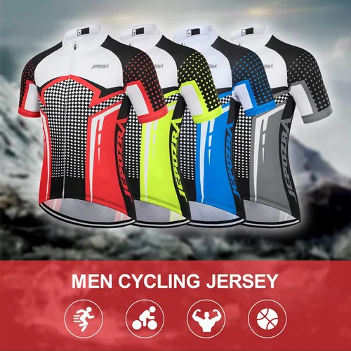 Vista 5 de Camisetas de ciclismo de verano para hombre, de manga corta, de secado rápido, para ciclismo de montaña, para carreras, traje de ciclismo