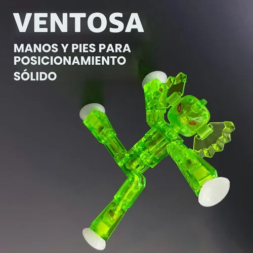 Vista 4 de Zing Stikbot Monster Werewolf & Cyborg Pack, Juego de 6 figuras de acción coleccionables de monstruos Stikbot, animación Stop Motion, ideal
